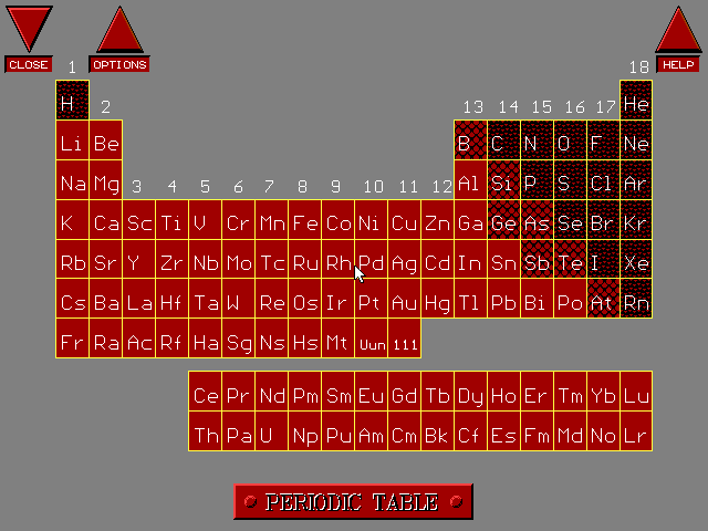 Elemental Main Screen